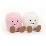 Jellycat Amuseable Pink & White Marshmallows (LIMIT 3)