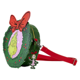 *FINAL SALE* Loungefly Dr. Seuss How the Grinch Stole Christmas! Figural Wreath Crossbody Bag