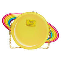 *FINAL SALE* Loungefly Lisa Frank Yellow Rainbow Ring Saturn Crossbody Bag