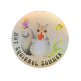 Hot Squirrel Summer Stickers