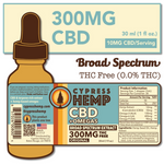 Cypress Hemp Broad Spectrum 300mg CBD+OMEGAS Drops