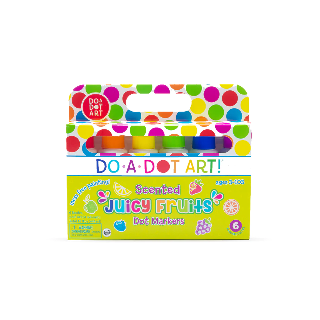 Do A Dot Art Juicy Fruits Scented Markers- 6 Colors - The Burlap