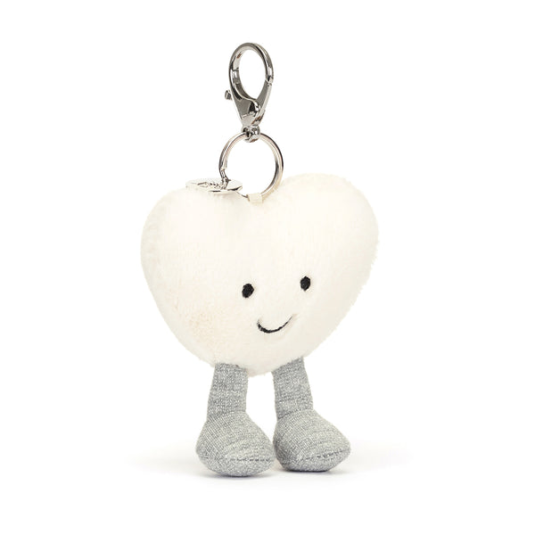 *NEW* Jellycat Amuseable Cream Heart Bag Charm (LIMIT 2)