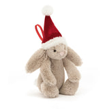 *NEW* Jellycat Bashful Christmas Bunny Ornament