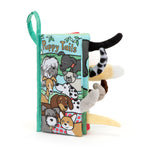 Jellycat Puppy Tails Soft Book NEW STYLE