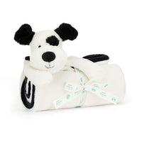 *NEW* Jellycat Bashful Black & Cream Puppy Blankie