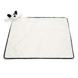 *NEW* Jellycat Bashful Black & Cream Puppy Blankie