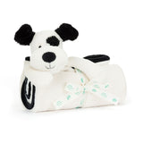 *NEW* Jellycat Bashful Black & Cream Puppy Blankie