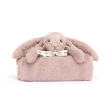 *NEW* Jellycat Bashful Luxe Bunny Rosa Blankie with Gift Box