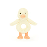 *NEW* Jellycat Bashful Duckling Ring Rattle