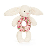 *NEW* Jellycat Blossom Cream Bunny Berry Ring Rattle