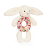*NEW* Jellycat Blossom Cream Bunny Berry Ring Rattle