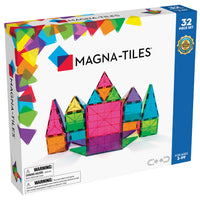 Magna-Tiles Classic Clear Colors 32-Piece Set