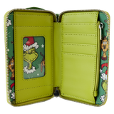 *PRE-SALE* Loungefly Dr. Seuss How the Grinch Stole Christmas! Santa Grinch and Max Zip Around Wallet