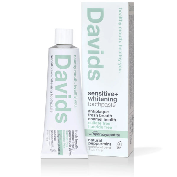*COMING SOON* Davids Sensitive + Whitening Nano-Hydroxyapatite Premium Toothpaste - Peppermint