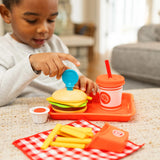 *NEW* Fat Brain Pretendables Burger & Fries Set