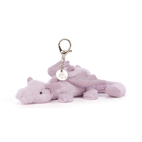 *NEW* Jellycat Lavender Dragon Bag Charm