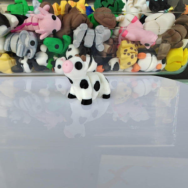 *NEW* Ruby's Dragons Tiny 3D Printed Cow Fidgets