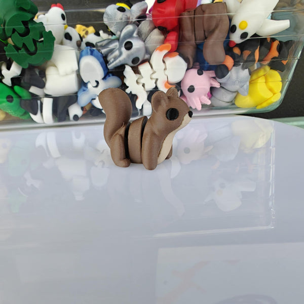 *NEW* Ruby's Dragons Tiny 3D Printed Squirrel Fidgets