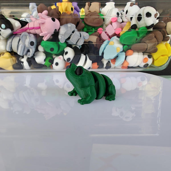 *NEW* Ruby's Dragons Tiny 3D Printed Frog Fidgets