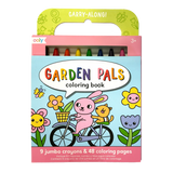 *NEW* Ooly Carry Along Coloring Book and Crayon Kit - Garden Pals
