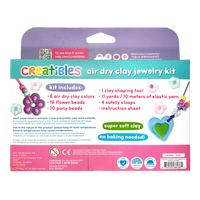*NEW* Ooly Creatibles Air Dry Clay Jewelry Kit- Blissful Blooms