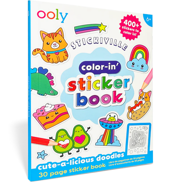 *NEW* Ooly Stickiville Color-in' Sticker Book