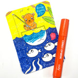 Ooly Undercover Art Hidden Pattern Coloring Activity Cards - Rainforest Fun