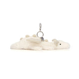 Jellycat Snow Dragon Bag Charm