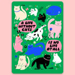 Tender Ghost 'A Life Without Cats' Vinyl Sticker