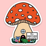 Tender Ghost 'All Creatures Welcome' Vinyl Sticker