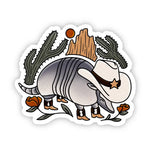 Big Moods Texas Armadillo Cowboy Hat Vinyl Sticker