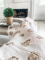 *NEW* Little Hometown Muslin Swaddle Blanket - Aw, Shucks!