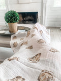 *NEW* Little Hometown Muslin Swaddle Blanket - Aw, Shucks!