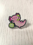 Exclusive Extra Celestial Axolotl Acrylic Pin