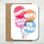 *NEW* Paper Chain Studios Birthday Balloon Greeting Card