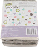 OsoCozy Better Fit Organic Cotton/Bamboo Prefolds, 6-Pack