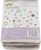 OsoCozy Better Fit Organic Cotton/Bamboo Prefolds, 6-Pack
