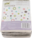 OsoCozy Better Fit Organic Cotton/Bamboo Prefolds, 6-Pack