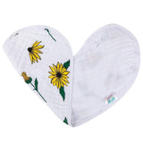 Little Hometown 2-in-1 Burp Cloth & Bib: Black-Eyed Susan