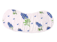 *NEW* Little Hometown 2-in-1 Burp Cloth & Bib: Bluebonnets