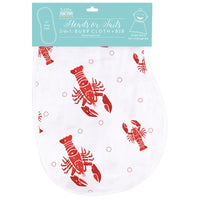 *NEW* Little Hometown 2-in-1 Burp Cloth & Bib: Heads or Tails
