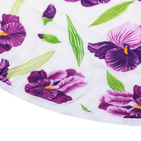 Little Hometown 2-in-1 Burp Cloth & Bib: Irises