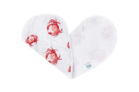 *NEW* Little Hometown 2-in-1 Burp Cloth & Bib: Pink Crab