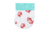 *NEW* Little Hometown 2-in-1 Burp Cloth & Bib: Pink Crab