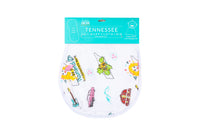 Little Hometown 2-in-1 Burp Cloth & Bib: Tennessee Baby
