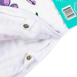 Little Hometown 2-in-1 Burp Cloth & Bib: Violet