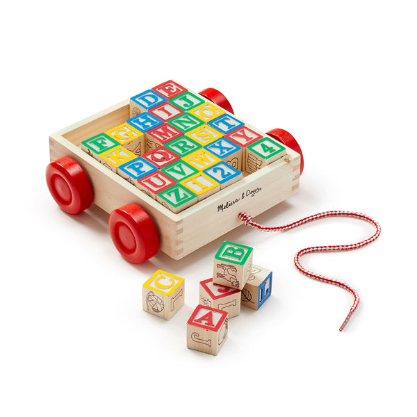 *NEW* Melissa & Doug Classic ABC Block Cart