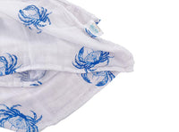 *NEW* Little Hometown Muslin Swaddle Blanket - Blue Crab