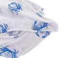 *NEW* Little Hometown Muslin Swaddle Blanket - Blue Crab